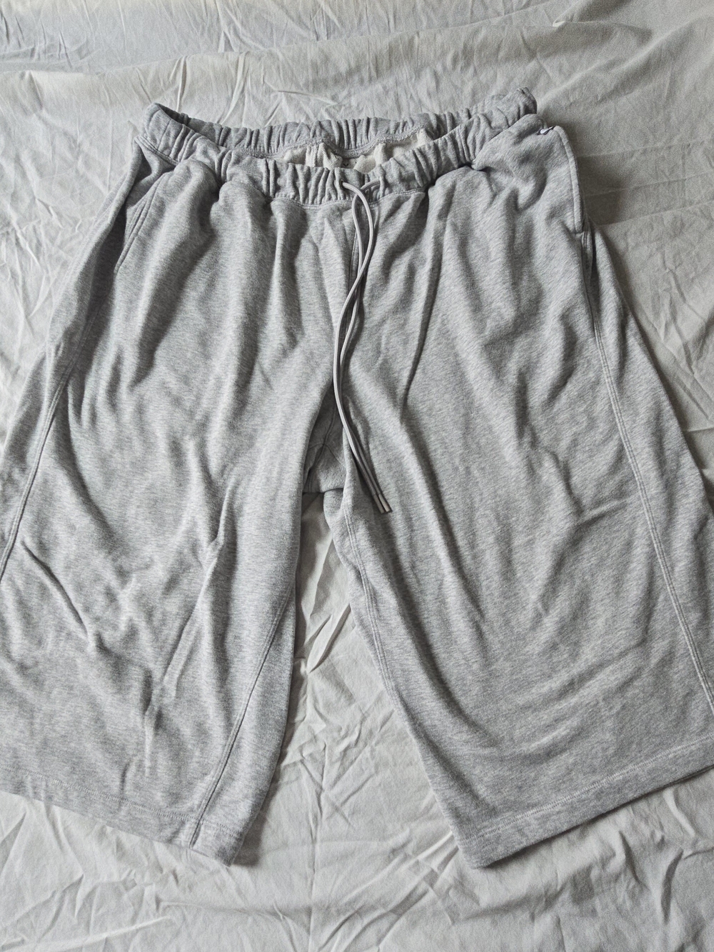 Livi Active Lane Bryant Light Gray Athletic Drawstring Capris